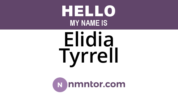 Elidia Tyrrell
