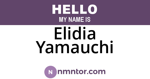 Elidia Yamauchi