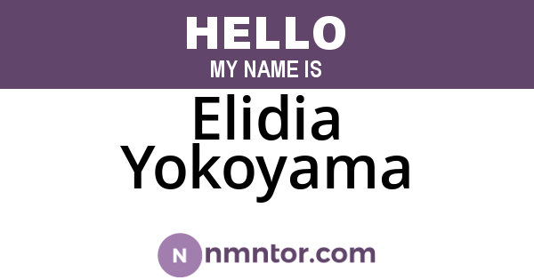 Elidia Yokoyama