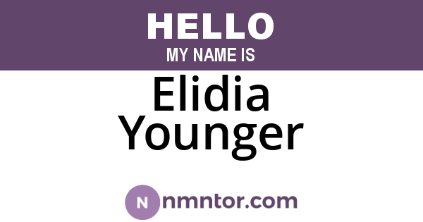 Elidia Younger