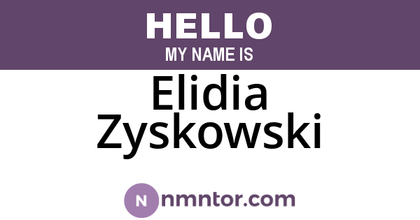 Elidia Zyskowski