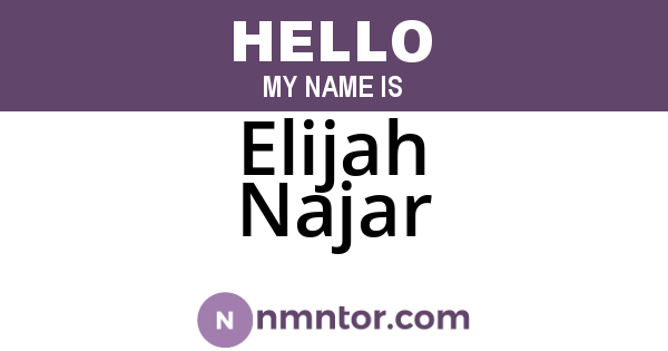 Elijah Najar