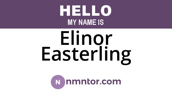 Elinor Easterling