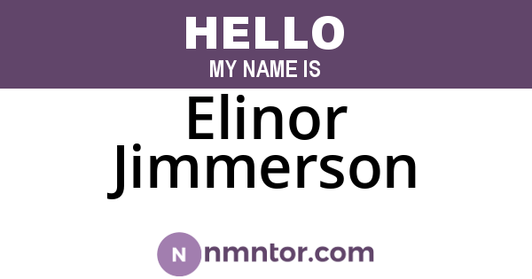 Elinor Jimmerson
