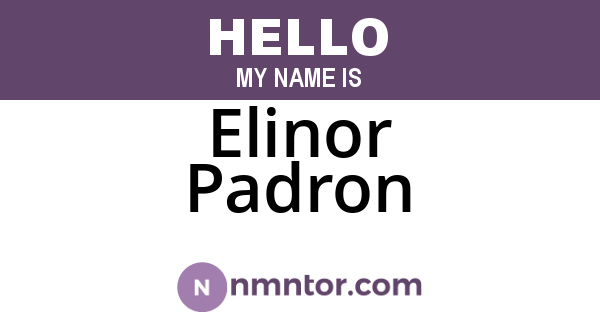 Elinor Padron