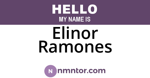 Elinor Ramones