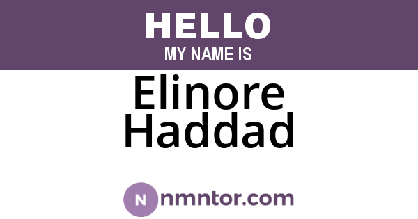 Elinore Haddad