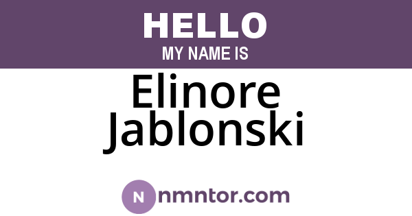 Elinore Jablonski
