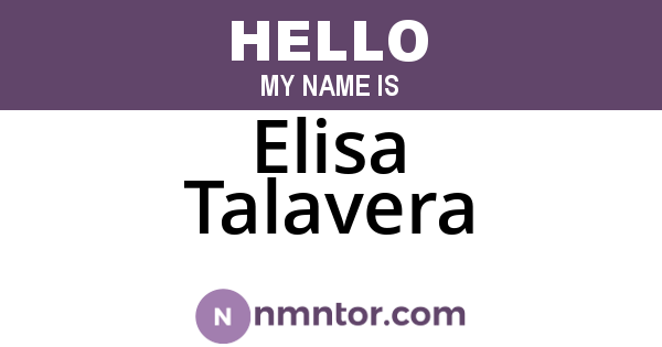 Elisa Talavera