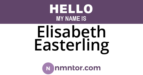 Elisabeth Easterling