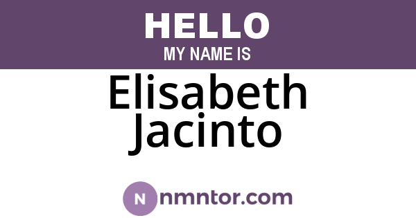 Elisabeth Jacinto