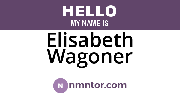Elisabeth Wagoner