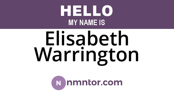 Elisabeth Warrington