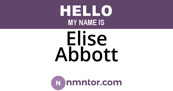 Elise Abbott