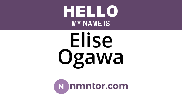 Elise Ogawa