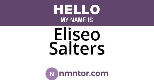Eliseo Salters