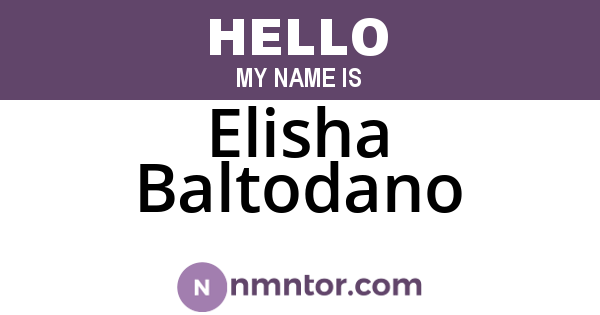 Elisha Baltodano
