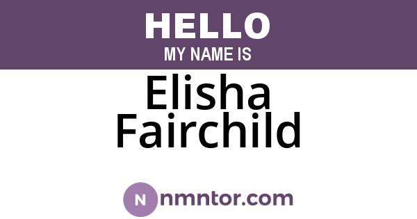 Elisha Fairchild