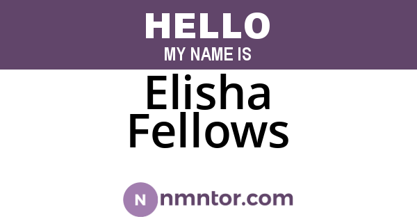 Elisha Fellows