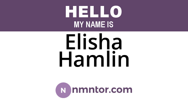 Elisha Hamlin