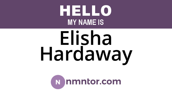 Elisha Hardaway