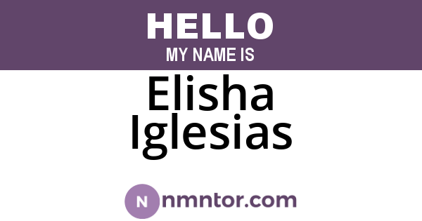 Elisha Iglesias
