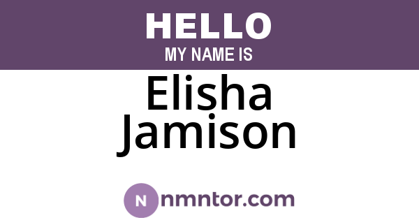 Elisha Jamison