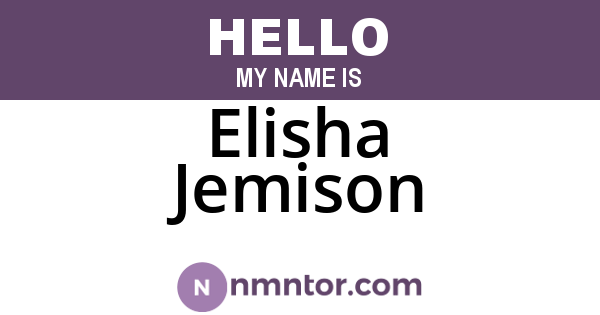 Elisha Jemison