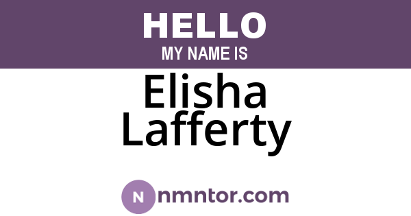 Elisha Lafferty