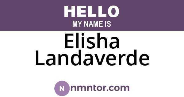 Elisha Landaverde