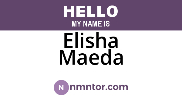 Elisha Maeda