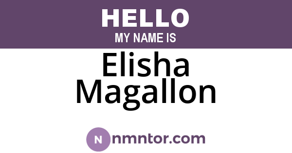 Elisha Magallon