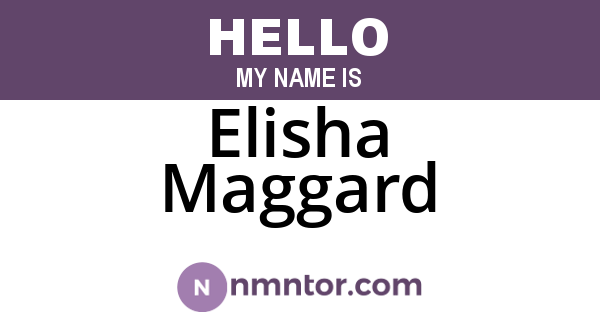 Elisha Maggard