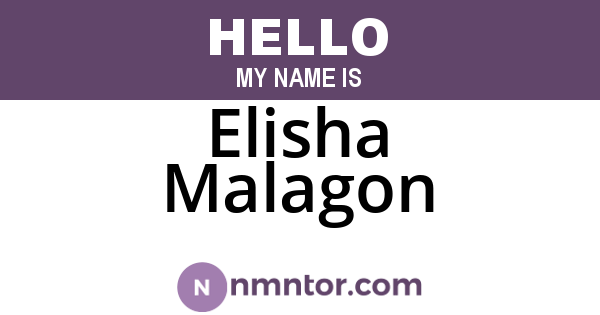 Elisha Malagon