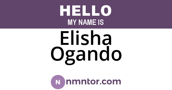 Elisha Ogando