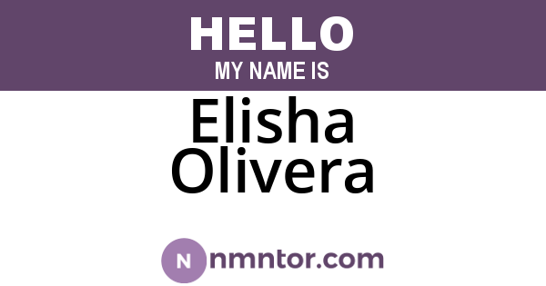 Elisha Olivera