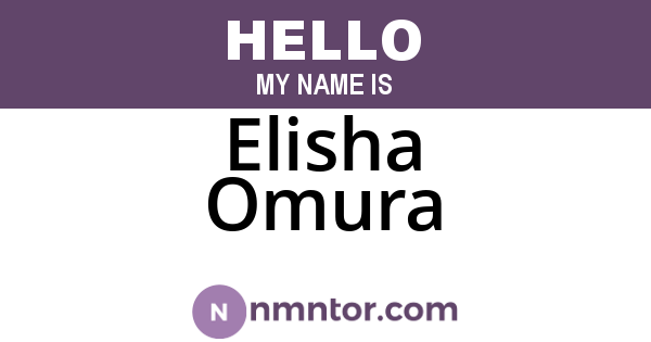 Elisha Omura