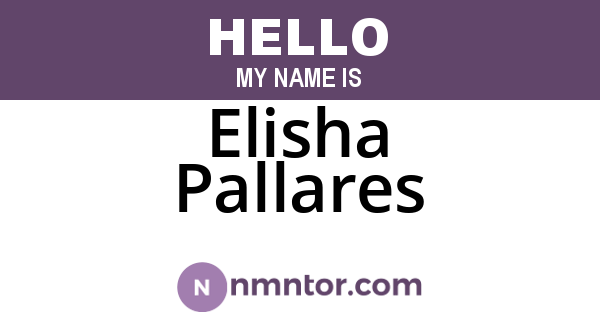 Elisha Pallares