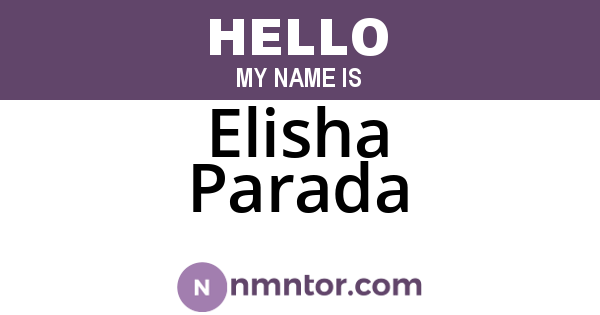 Elisha Parada