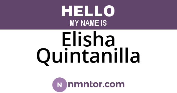 Elisha Quintanilla