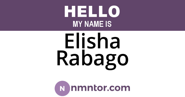 Elisha Rabago