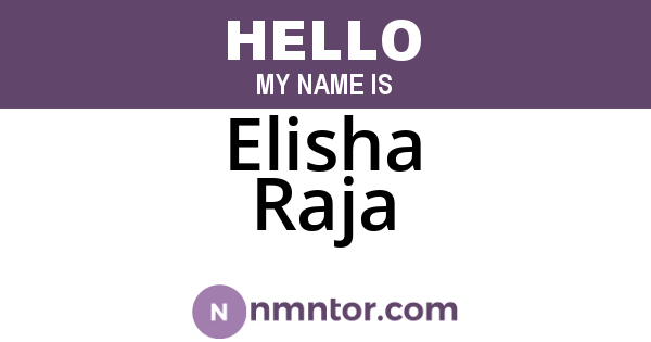 Elisha Raja