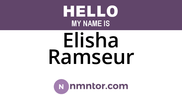 Elisha Ramseur