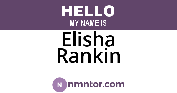 Elisha Rankin