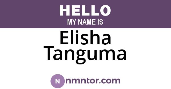 Elisha Tanguma