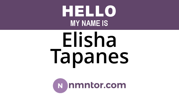 Elisha Tapanes