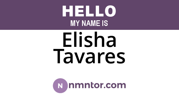 Elisha Tavares