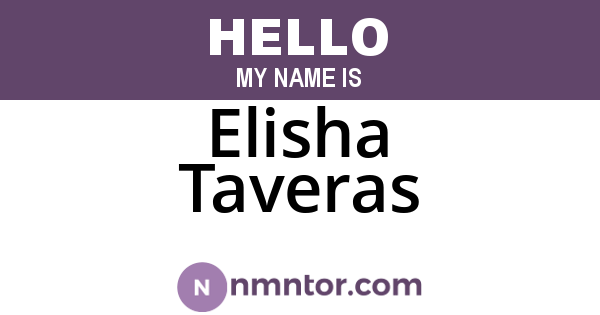 Elisha Taveras