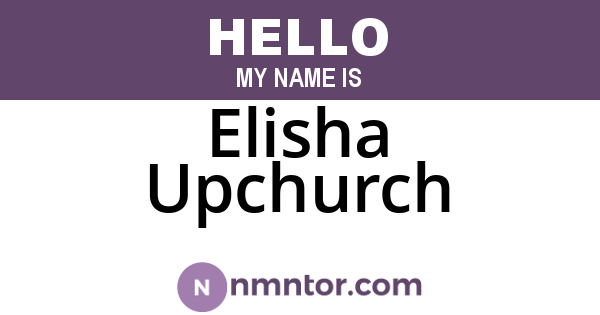 Elisha Upchurch