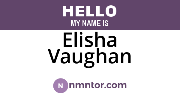 Elisha Vaughan